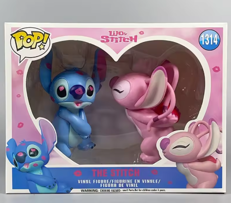 Figurines Stitch et Angel amour
