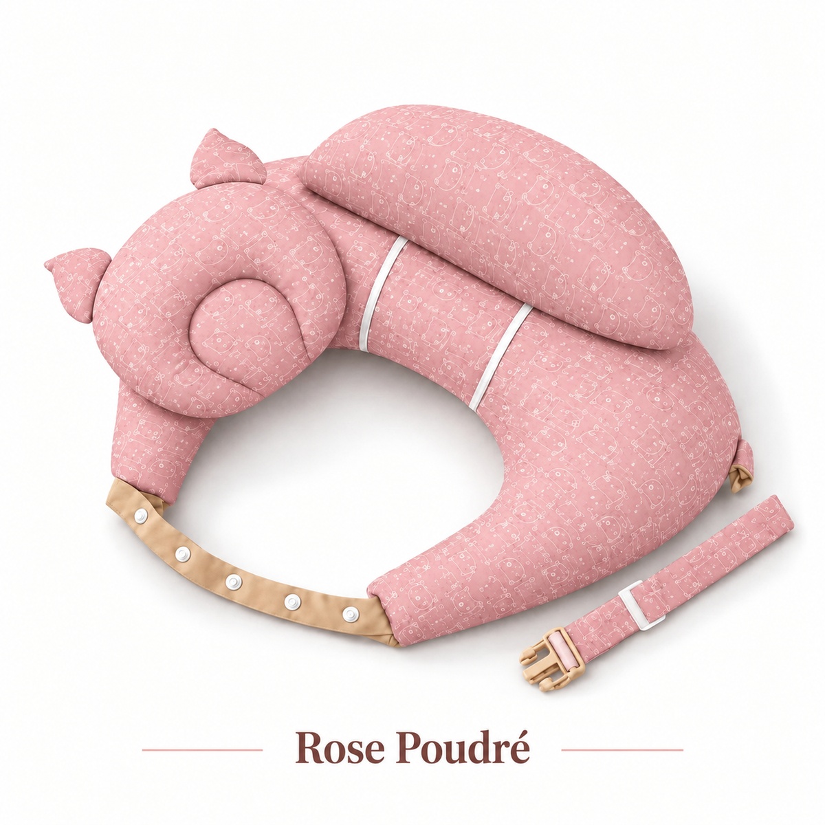 Mon Petit Nid™ – Coussin d’allaitement 3-en-1 avec ceinture réglable