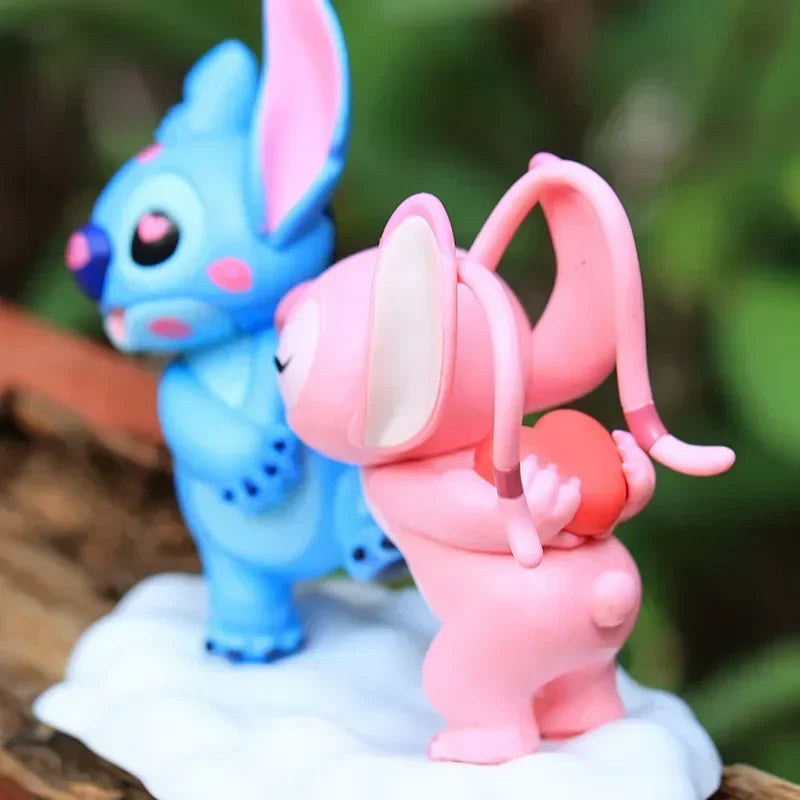 Figurines Stitch et Angel amour