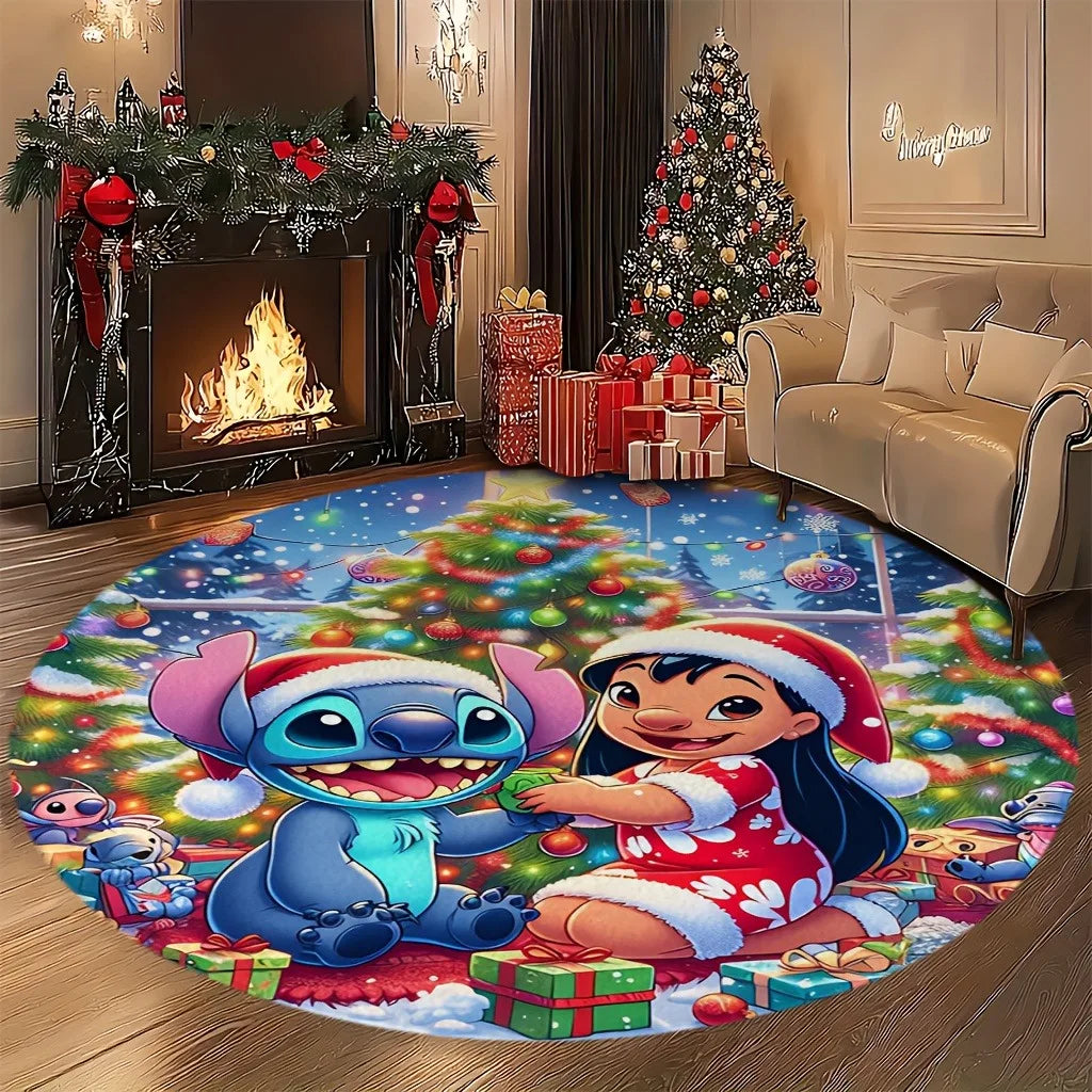 Tapis de Noël Stitch