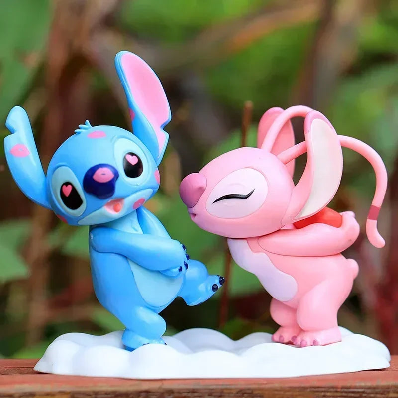 Figurines Stitch et Angel amour