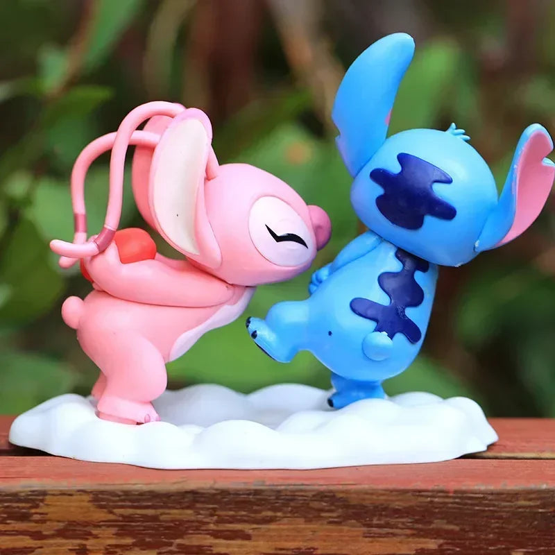 Figurines Stitch et Angel amour