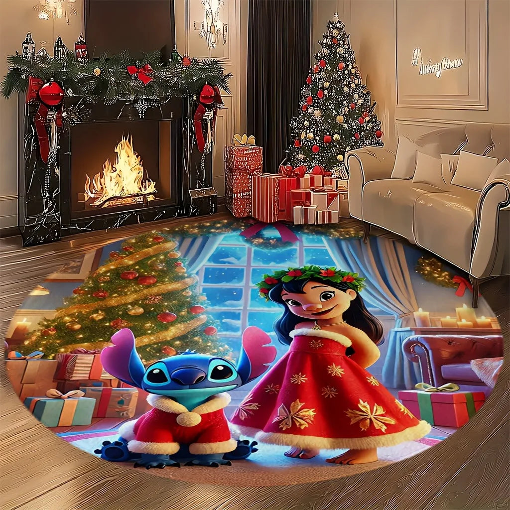Tapis de Noël Stitch