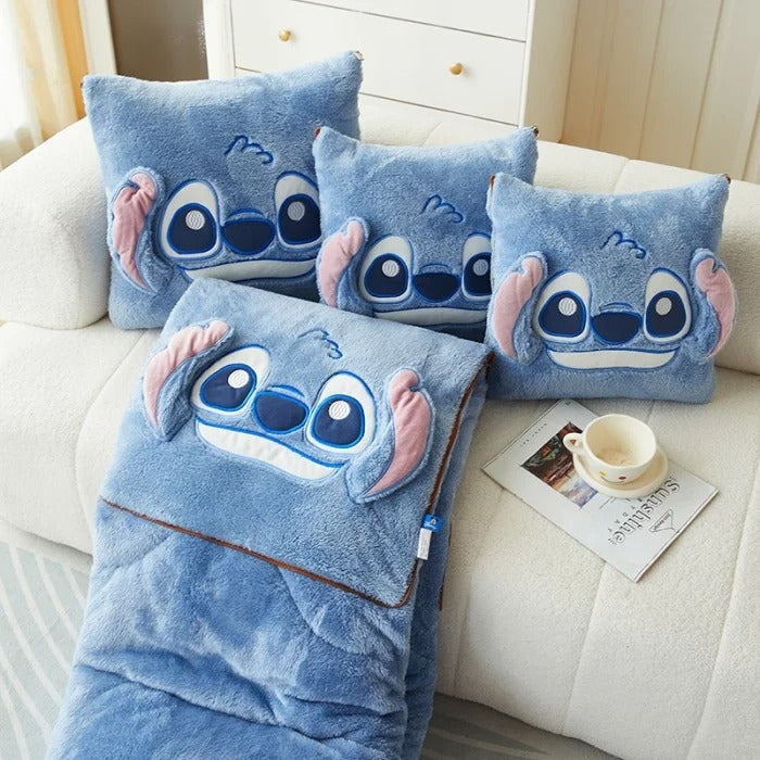 Stitch 2-en-1 Oreiller+Couverture