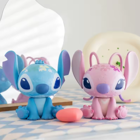 Stitch & Angel -  Lampe Puzzle 3D Unique 🧩🛋️