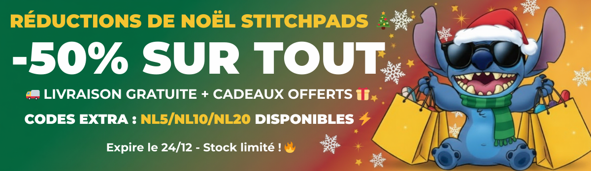 Black Friday Week Stitchpads - Jusqu'à -60% + Codes BF5/BF10/BF20 🔥