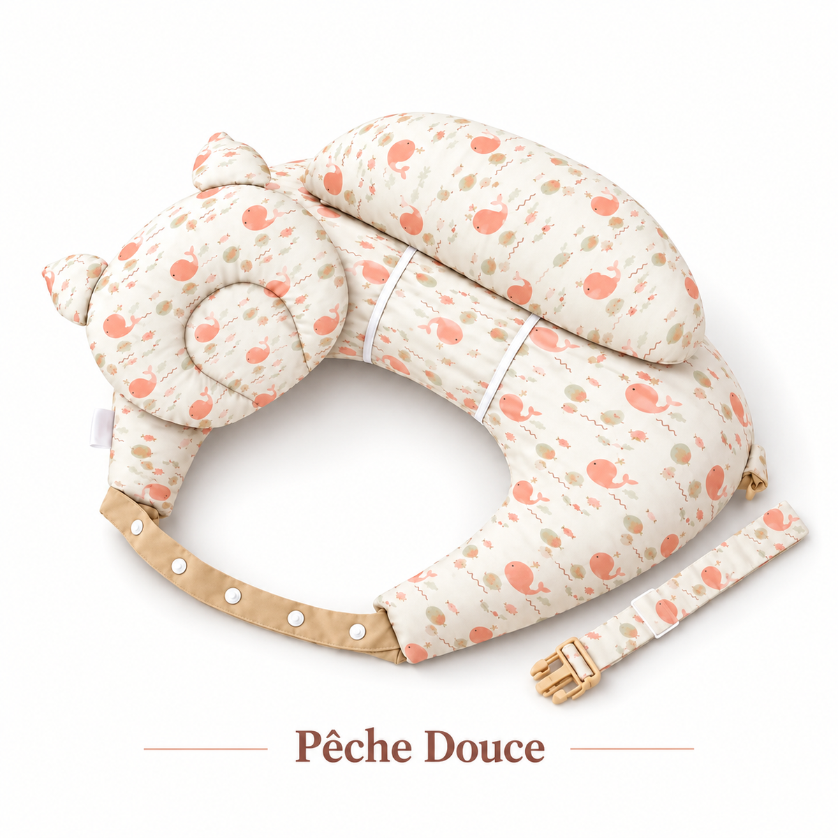 Mon Petit Nid™ – Coussin d’allaitement 3-en-1 avec ceinture réglable