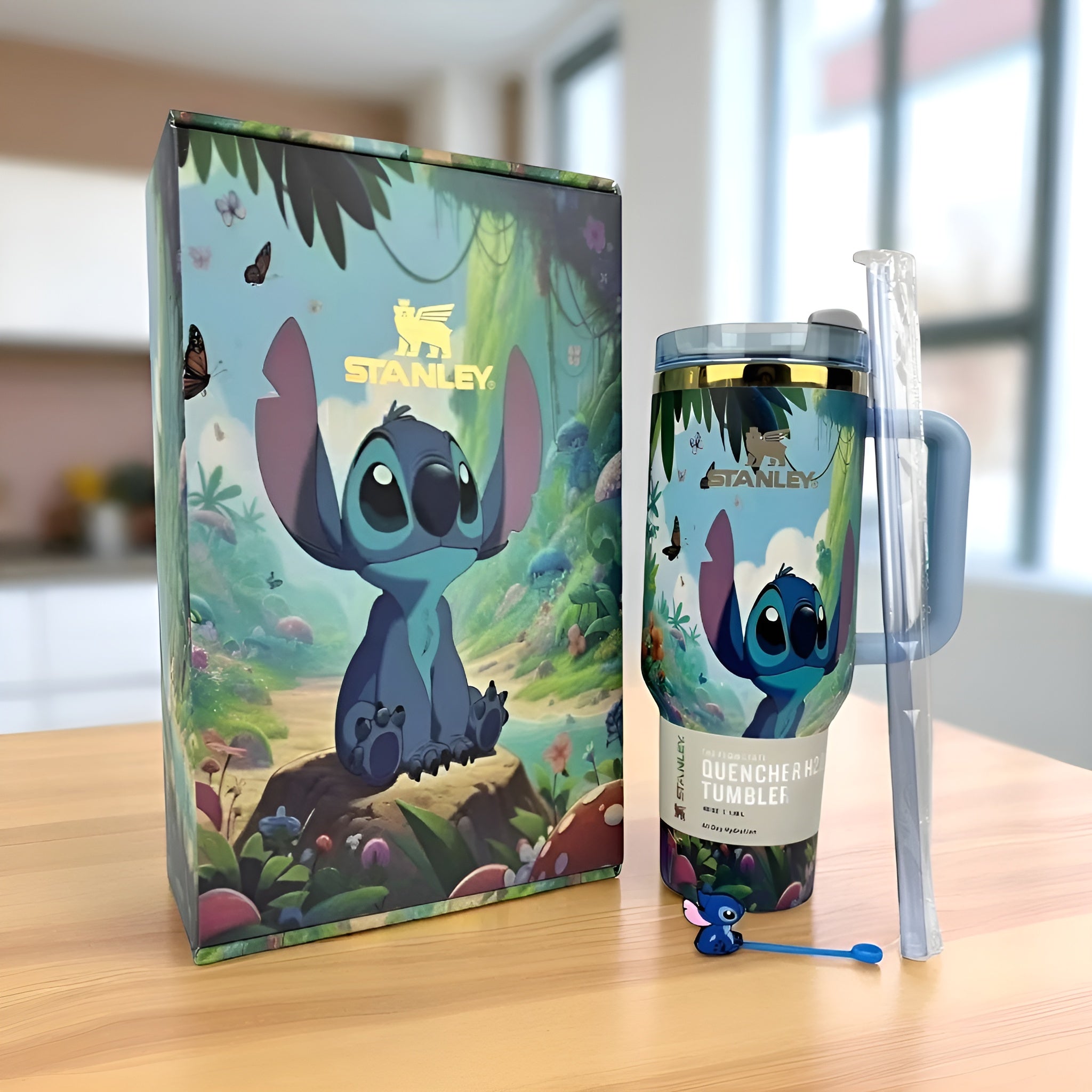 Gourde Isotherme Stitch – Coffret Cadeau🎁❄️💙