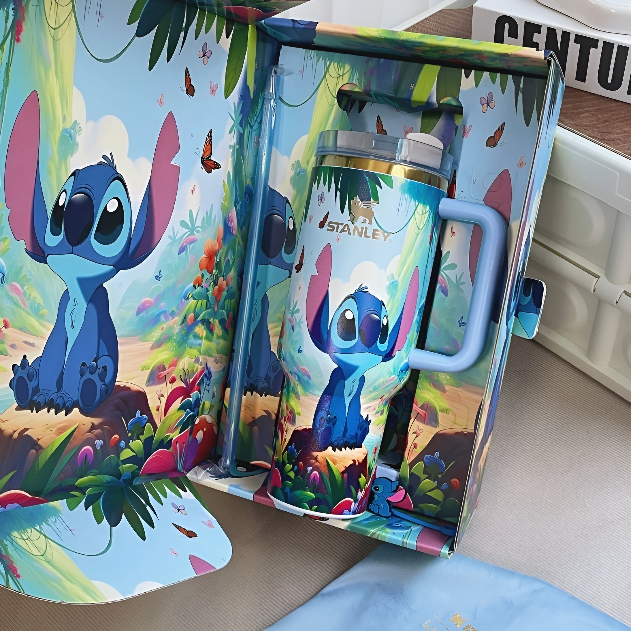 Gourde Isotherme Stitch – Coffret Cadeau🎁❄️💙