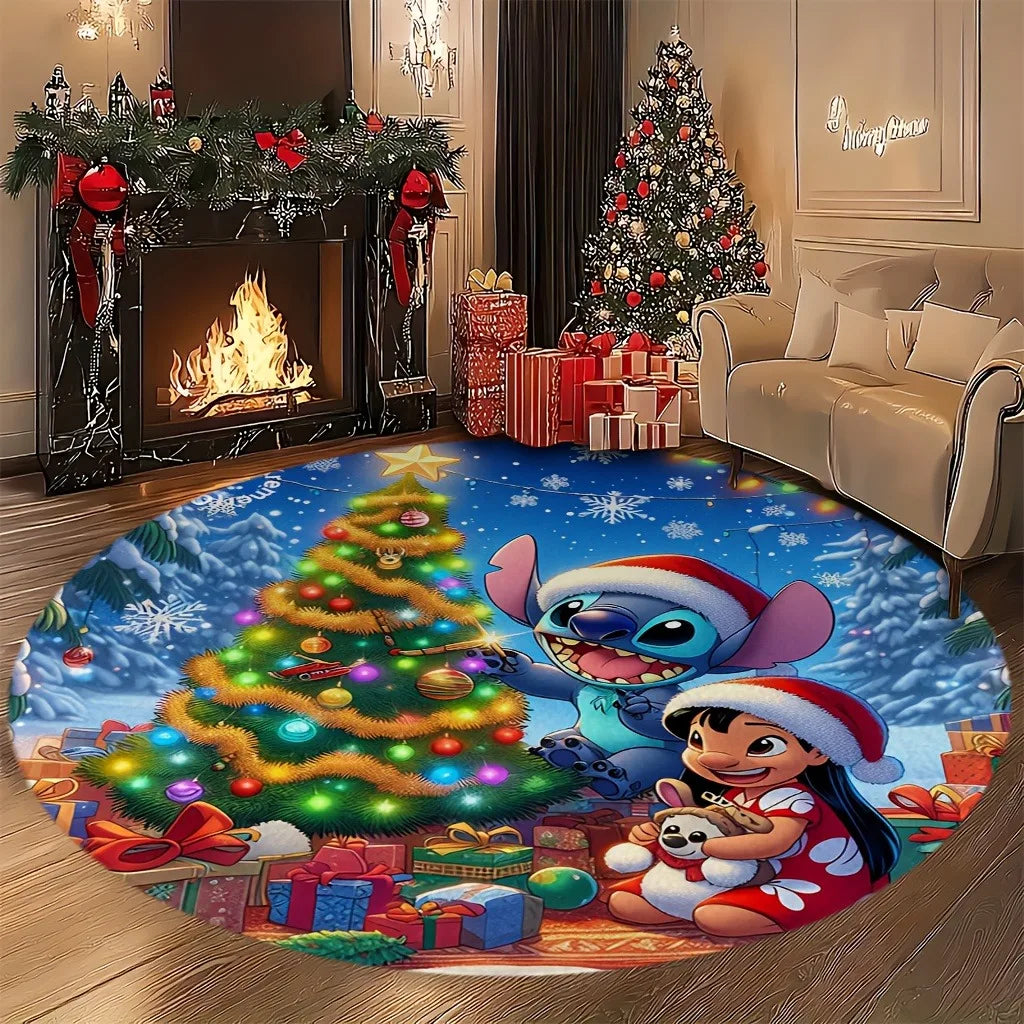 Tapis de Noël Stitch